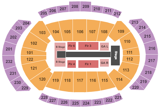 T-Mobile Center Taylor Swift Seating Chart