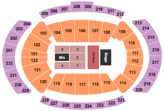 T-Mobile Center The Lumineers Seating Chart