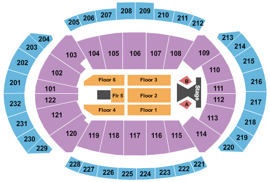 T-Mobile Center Tim McGraw Seating Chart