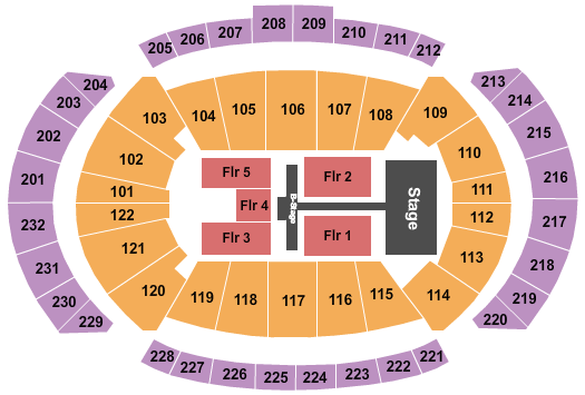 T-Mobile Center TobyMac Seating Chart