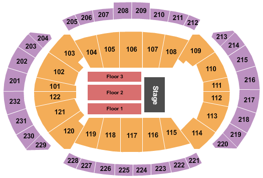 T-Mobile Center Valentine's Love Jam Seating Chart