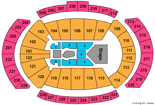 T-Mobile Center Watch The Throne Seating Chart