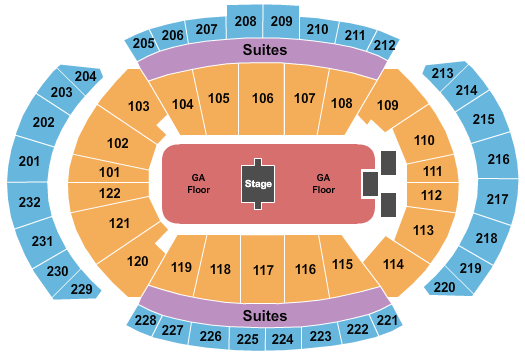T-Mobile Center Zach Bryan Seating Chart