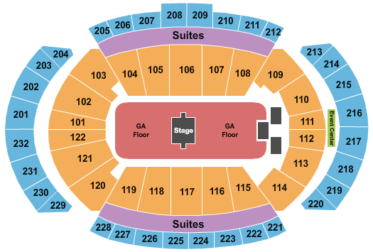 T-Mobile Center Zach Bryan Seating Chart