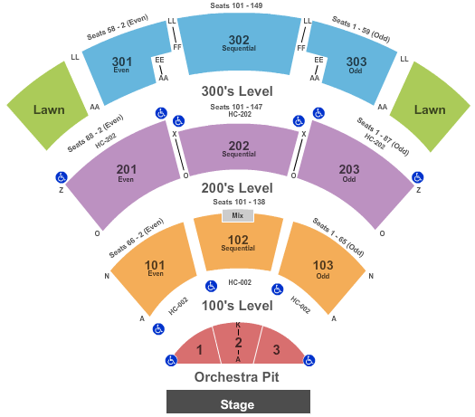 St Augustine Fl Amphitheater Seating Chart