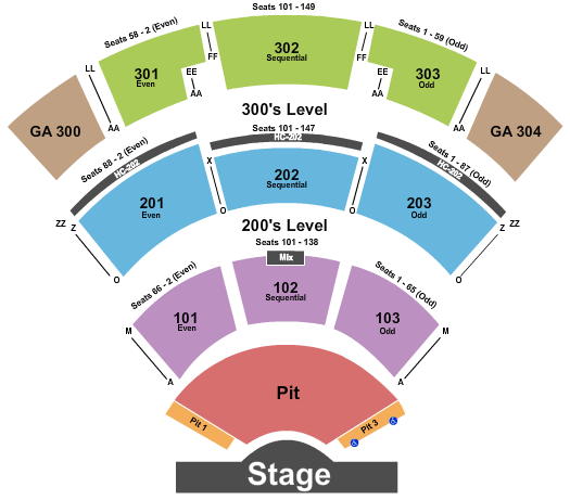 St. Augustine Amphitheatre seating chart event tickets center