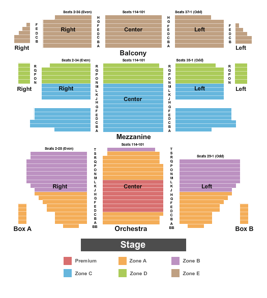 St James Theatre Interactive Seating Chart