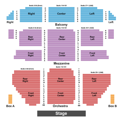 St. James Theatre Endstage 3 Seating Chart