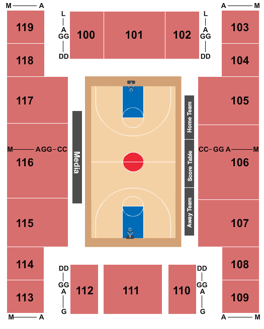 Saint Joseph Civic Arena Basketball Seating Chart