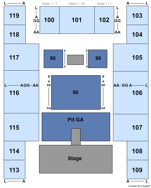 Saint Joseph Civic Arena Justin Moore Seating Chart