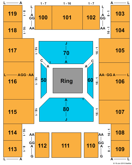 Saint Joseph Civic Arena WWE Seating Chart