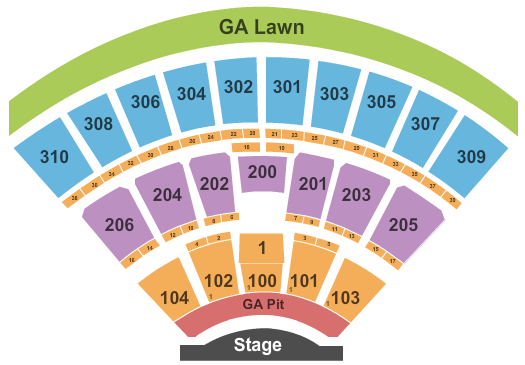 Empower Federal Credit Union Amphitheater at Lakeview Endstage 3 Seating Chart