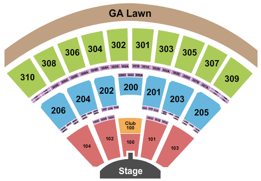 Empower Federal Credit Union Amphitheater at Lakeview Hootie Seating Chart