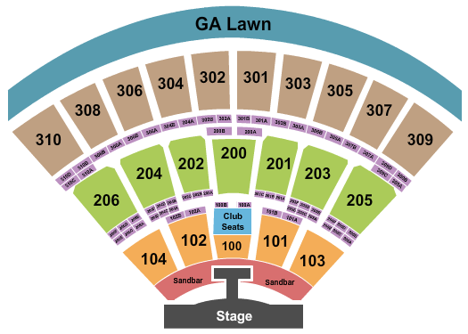 Empower Federal Credit Union Amphitheater at Lakeview Kenny Chesney Seating Chart