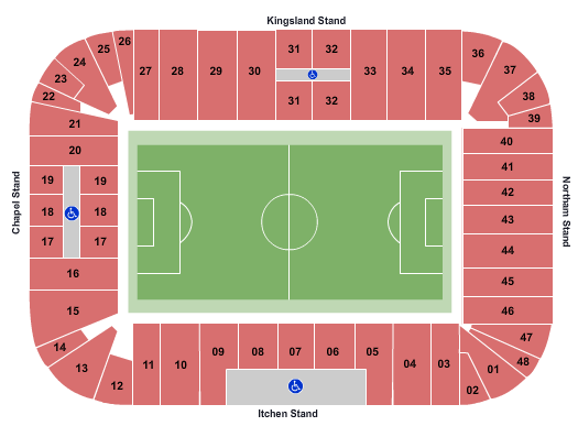 St. Mary's Stadium Soccer Seating Chart