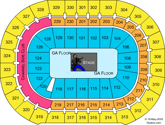Amalie Arena Center Stage GA Seating Chart