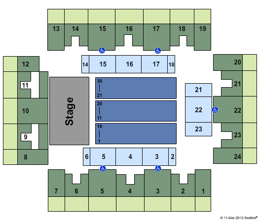 Stabler Arena End Stage Seating Chart