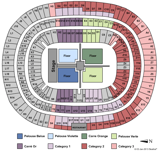Stade De France One Direction Seating Chart