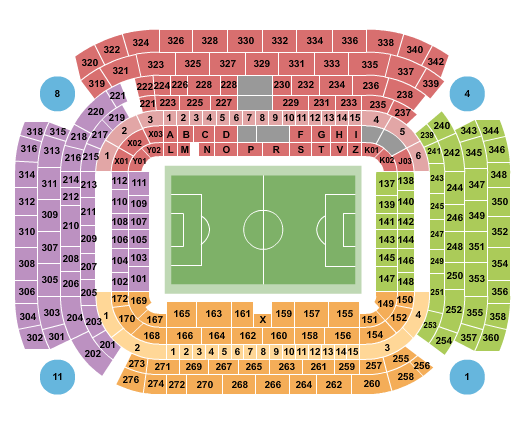 San Siro Soccer 2 Seating Chart