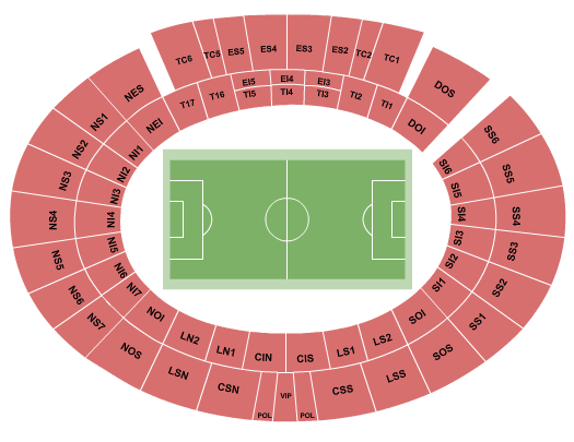 Stadio Via del Mare Soccer Seating Chart