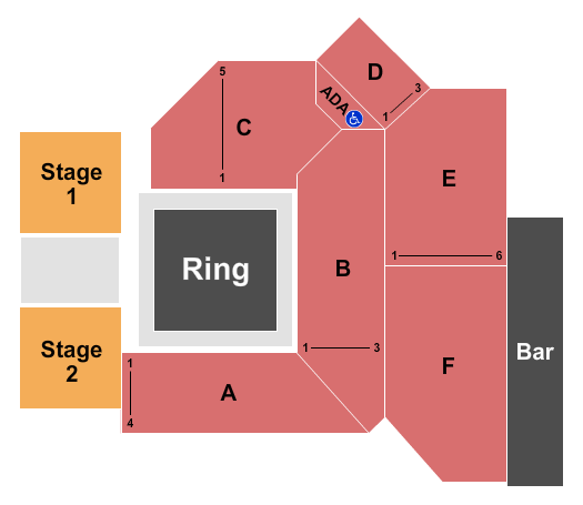 Stage AE WWE Seating Chart