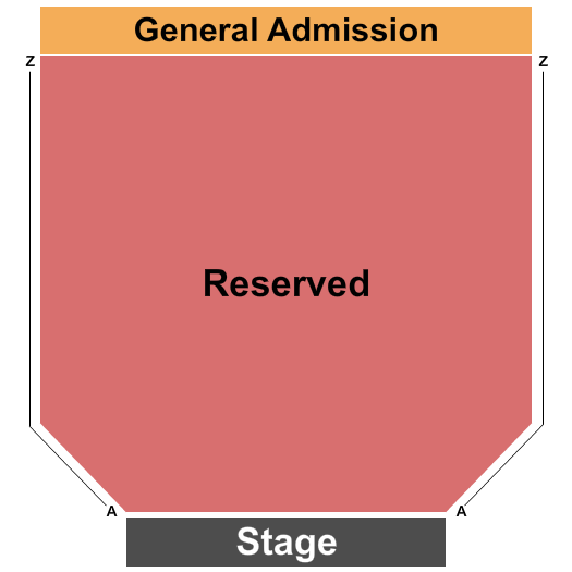 Stage 271 Reserved & GA 2 Seating Chart