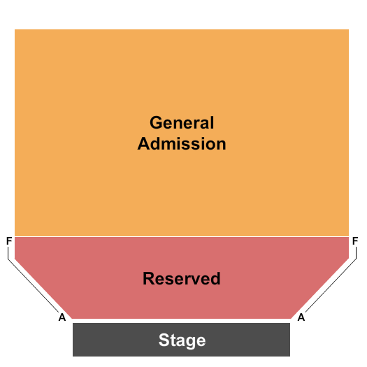 Stage 271 Reserved & GA Seating Chart