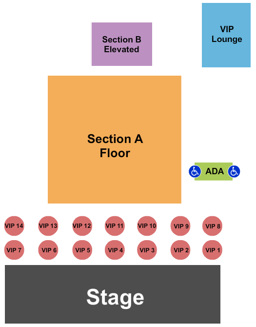 Stage 954 End Stage Seating Chart