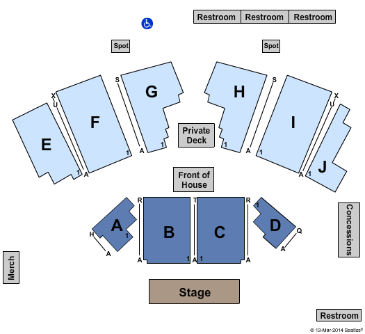 Stage AE Ray LaMontagne Seating Chart