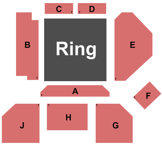 Stage AE WWE: NXT Live Seating Chart