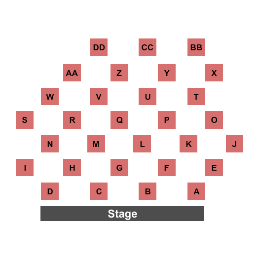 Stage Door Cabaret At Midland Theatre - OH Cabaret Seating Chart