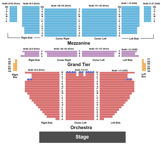 The Wild Kratts Live! Stamford Center For The Arts - Palace Theatre Seating Chart