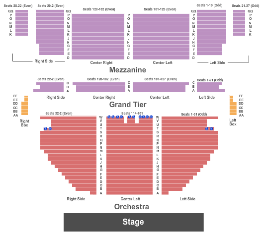 Stamford Center For The Arts Theatre Seating Chart - Stamford