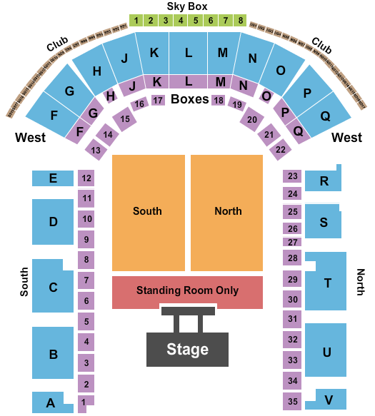 Stampede Arena - Greeley Seating Chart