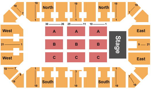 Stampede Corral Endstage 2 Seating Chart