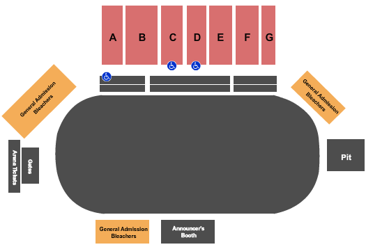 Stanislaus County Fair Seating Map