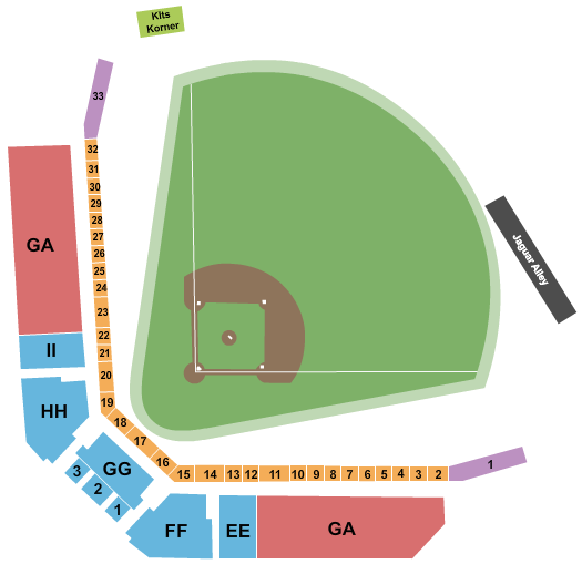 Stanky Field Baseball Seating Chart