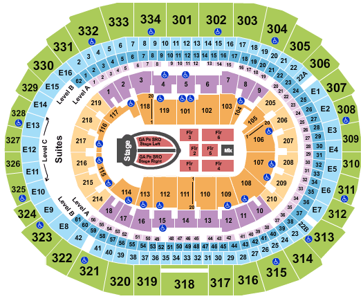 Crypto.com Arena Ariana Grande Seating Chart