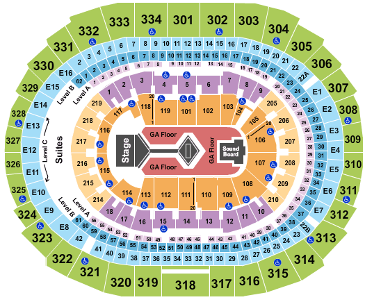 Crypto.com Arena BTS - Bangtan Boys Seating Chart