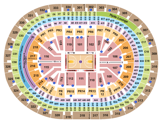 Staples Center Seating Chart Los Angeles