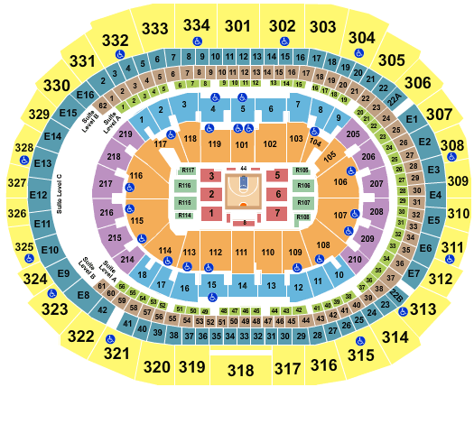 Crypto.com Arena Basketball - Big 3 Seating Chart