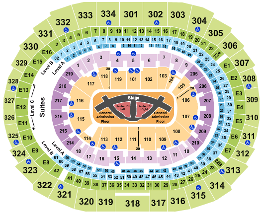 Crypto.com Arena Carrie Underwood Seating Chart