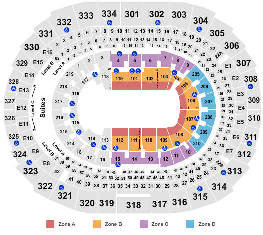 Crypto.com Arena Circus Int Zone Seating Chart