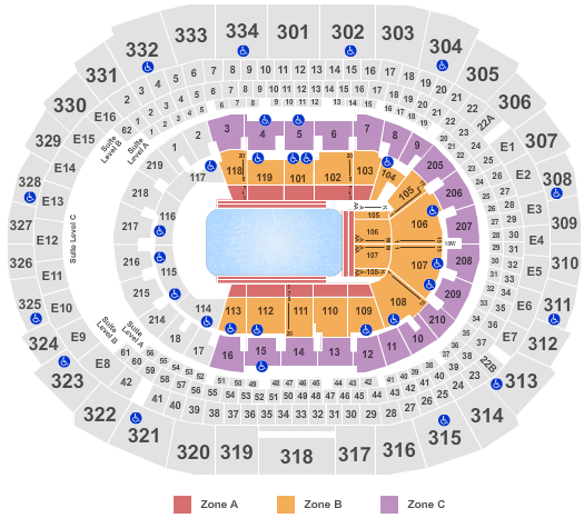 Staples Center Wrestling Seating Chart