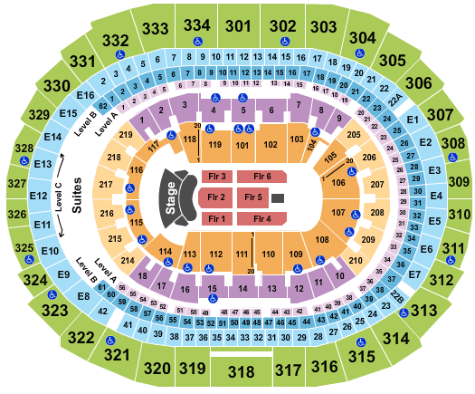 Crypto.com Arena Elton John Seating Chart