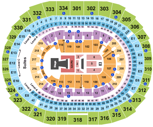 Crypto.com Arena Hillsong United Seating Chart