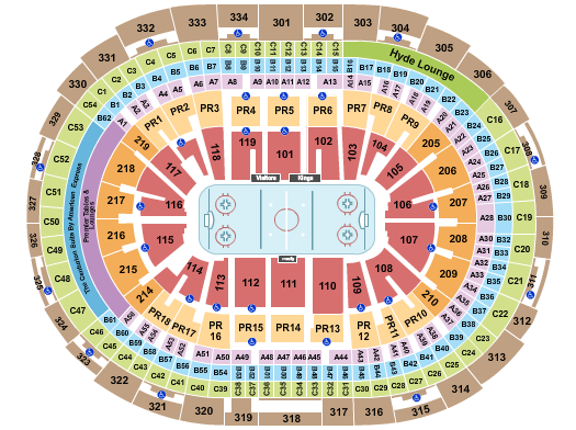 seating chart for Crypto.com Arena - Hockey RO - eventticketscenter.com