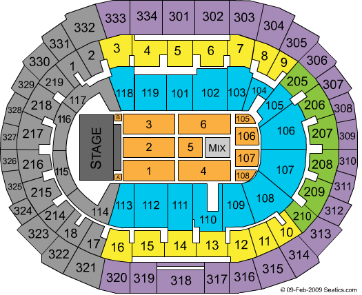 Crypto.com Arena American Idols Seating Chart