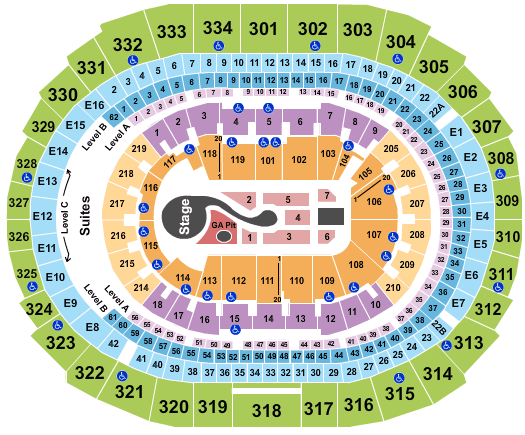 Crypto.com Arena Katy Perry Seating Chart