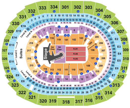 Crypto.com Arena Kelly Clarkson Seating Chart